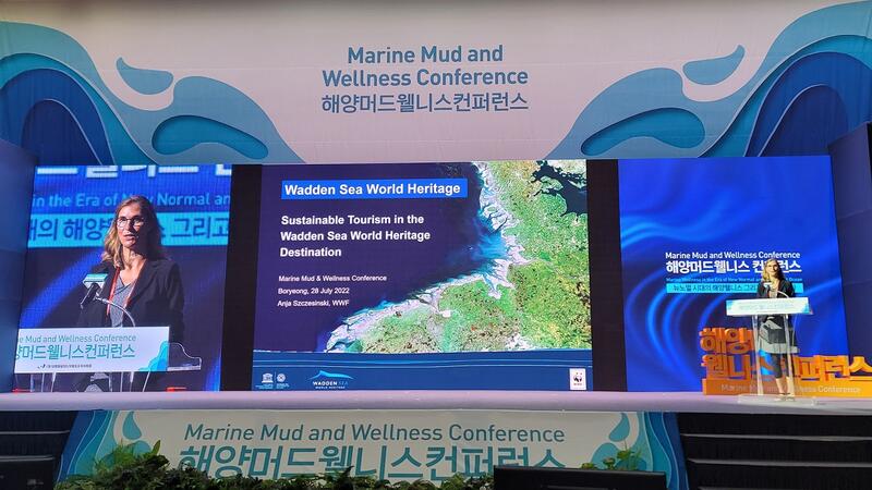 Anja Szczesinski representing the Wadden Sea World Heritage. Bong-Oh Kwon.